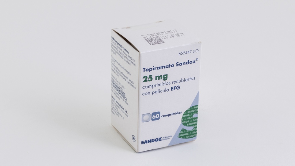 TOPIRAMATO SANDOZ 25 mg COMPRIMIDOS REVESTIDOS POR PELÍCULA