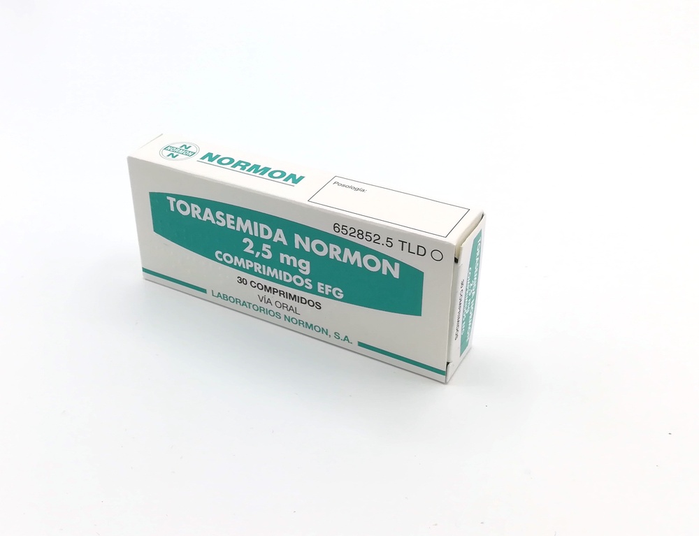 TORASEMIDA NORMON 2,5 mg COMPRIMIDOS