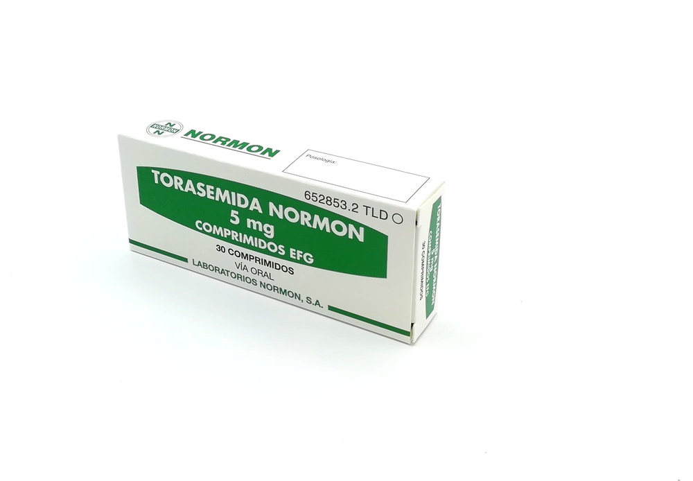TORASEMIDA NORMON 5 mg COMPRIMIDOS