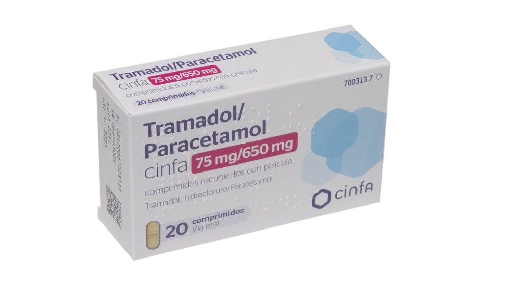 TRAMADOL/PARACETAMOL CINFA 75 mg/650 mg COMPRIMIDOS REVESTIDOS POR PELÍCULA