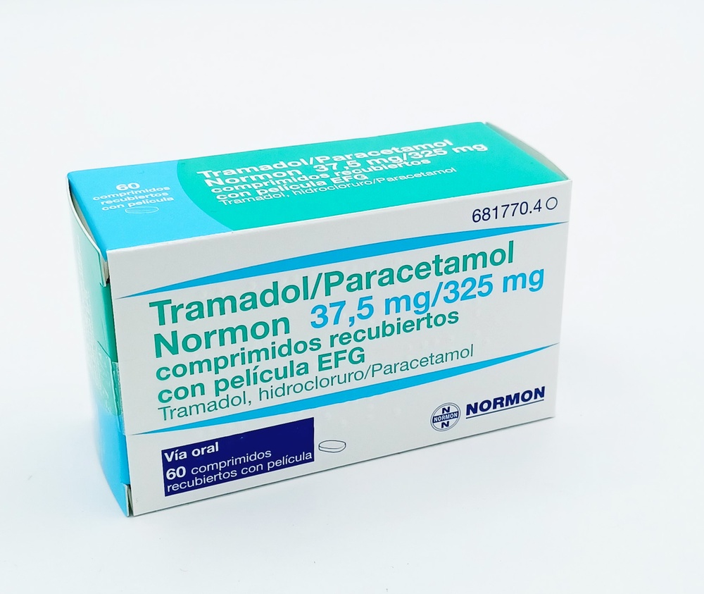 TRAMADOL/PARACETAMOL NORMON 37,5 mg/325 mg COMPRIMIDOS REVESTIDOS POR PELÍCULA