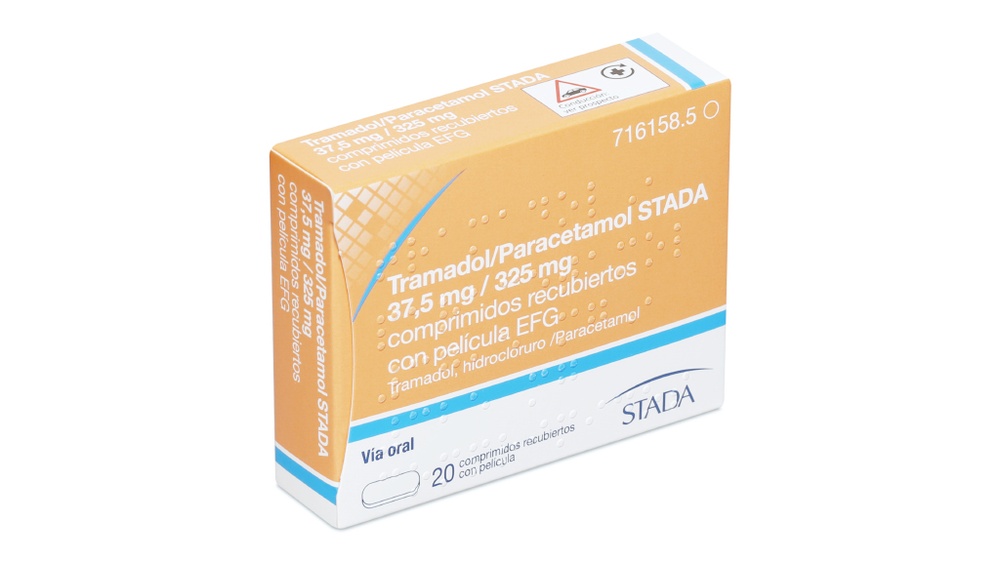 TRAMADOL/PARACETAMOL STADA 37,5 mg / 325 mg COMPRIMIDOS REVESTIDOS POR PELÍCULA