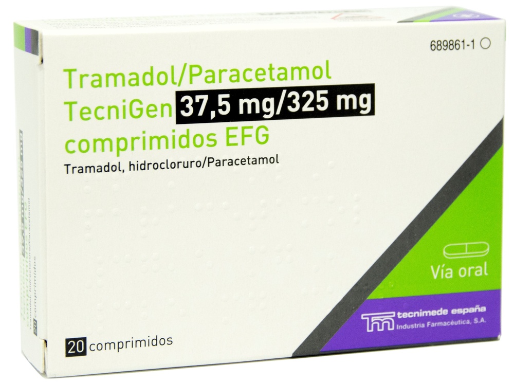 TRAMADOL/PARACETAMOL TECNIGEN 37,5 mg/325 mg COMPRIMIDOS