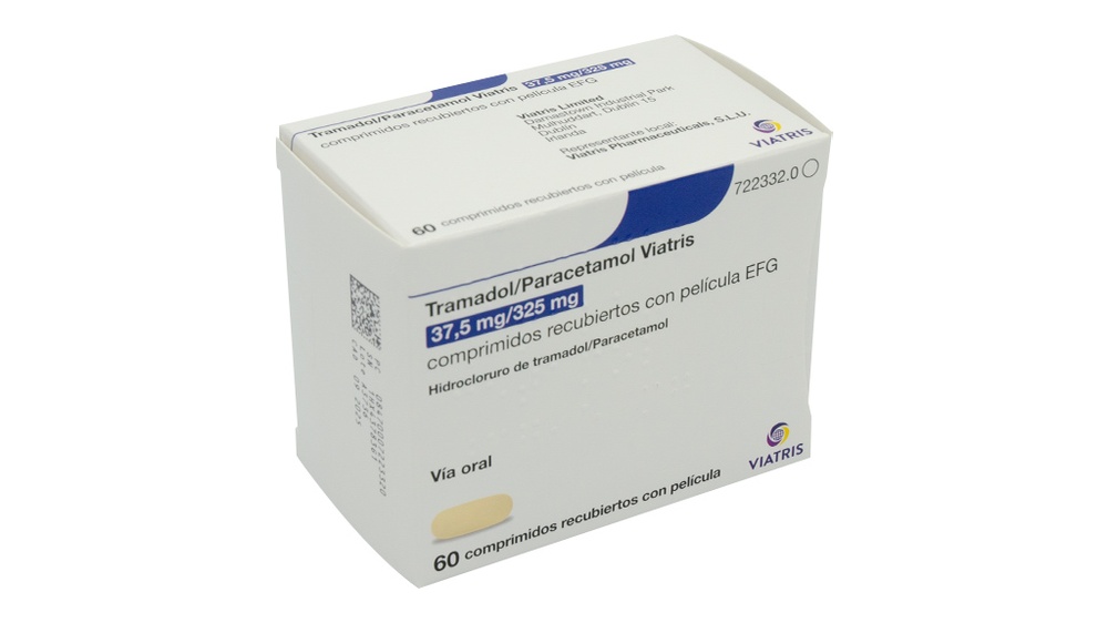 TRAMADOL/PARACETAMOL VIATRIS 37,5 mg/325 mg COMPRIMIDOS REVESTIDOS POR PELÍCULA