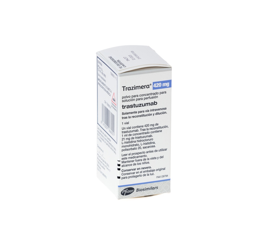 TRAZIMERA 420 mg PÓ PARA CONCENTRADO PARA SOLUÇÃO PARA PERFUSÃO