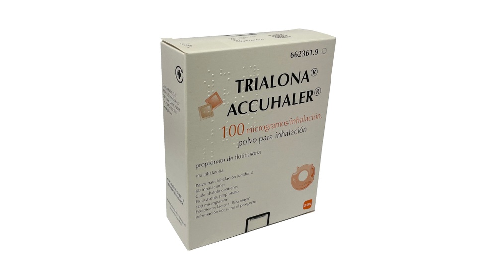 TRIALONA ACCUHALER 100 microgramas/inalação, pó para inalação