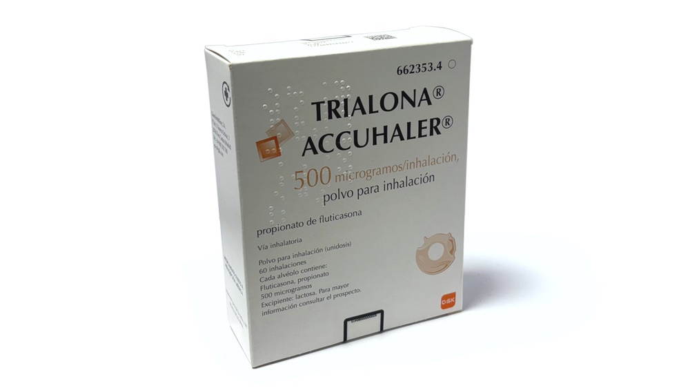 TRIALONA ACCUHALER 500 microgramas/inalação, pó para inalação