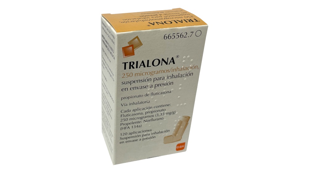 TRIALONA 250 microgramas/inalação, suspensão para inalação em embalagem pressurizada