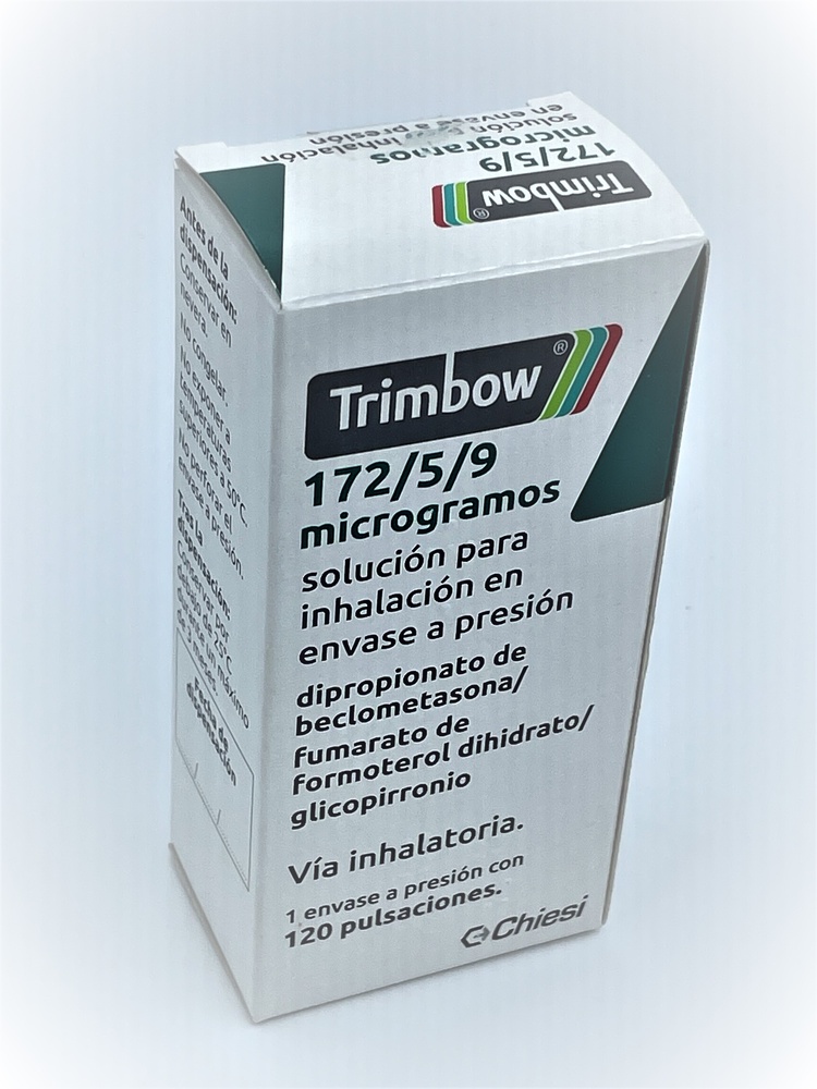 TRIMBOW 172 microgramas/5 microgramas/9 microgramas SOLUÇÃO PARA INALAÇÃO EM EMBALAGEM PRESSURIZADA