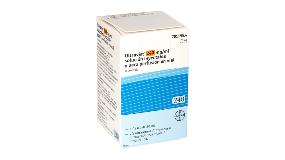 ULTRAVIST 240 mg/ml SOLUÇÃO INJETÁVEL E PARA PERFUSÃO EM FRASCO