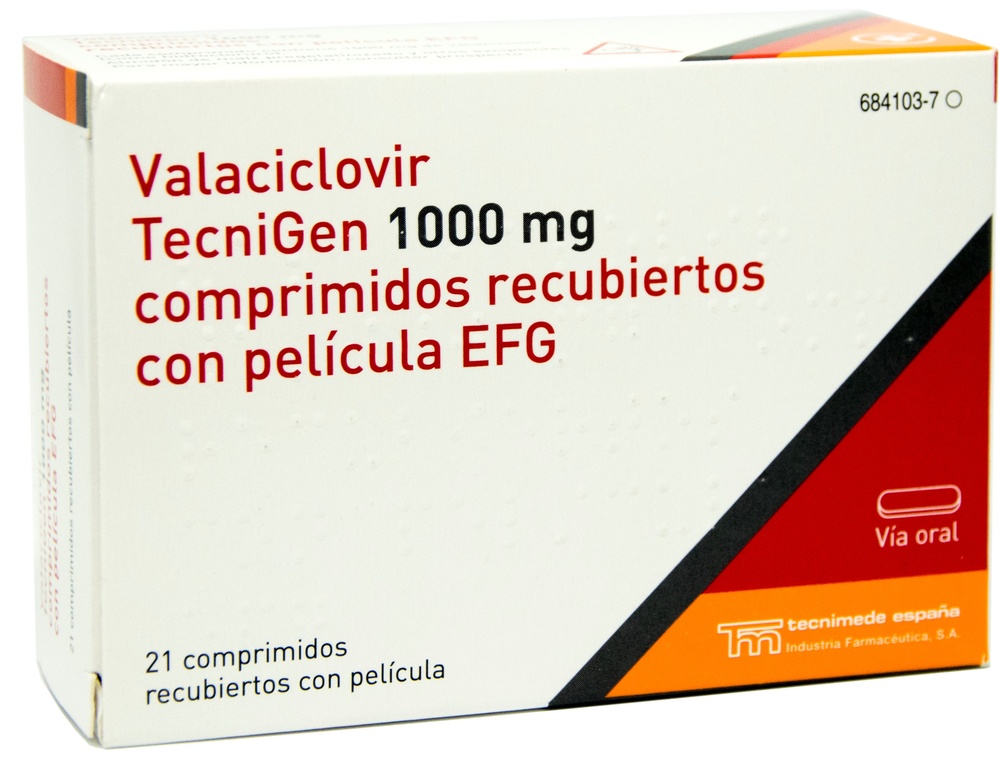 VALACICLOVIR TECNIGEN 1000 mg COMPRIMIDOS REVESTIDOS POR PELÍCULA