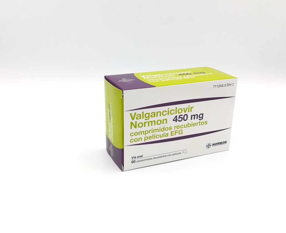 VALGANCICLOVIR NORMON 450 mg COMPRIMIDOS REVESTIDOS POR PELÍCULA