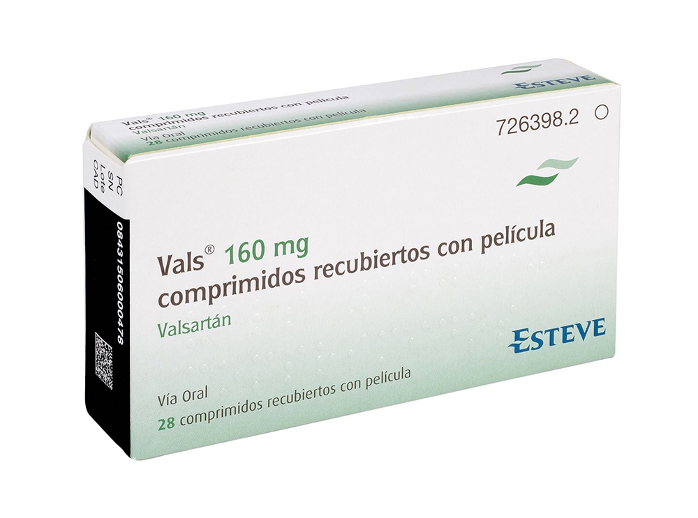 VALS 160 mg COMPRIMIDOS REVESTIDOS POR PELÍCULA