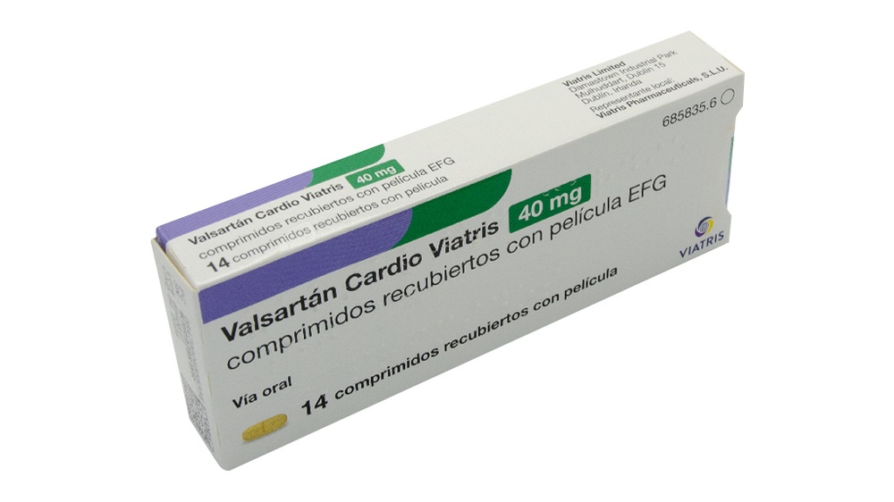 VALSARTAN CARDIO VIATRIS 40 mg COMPRIMIDOS REVESTIDOS POR PELÍCULA