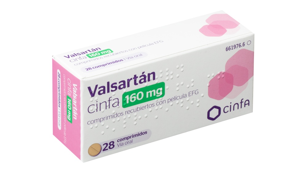VALSARTAN CINFA 160 mg COMPRIMIDOS REVESTIDOS POR PELÍCULA