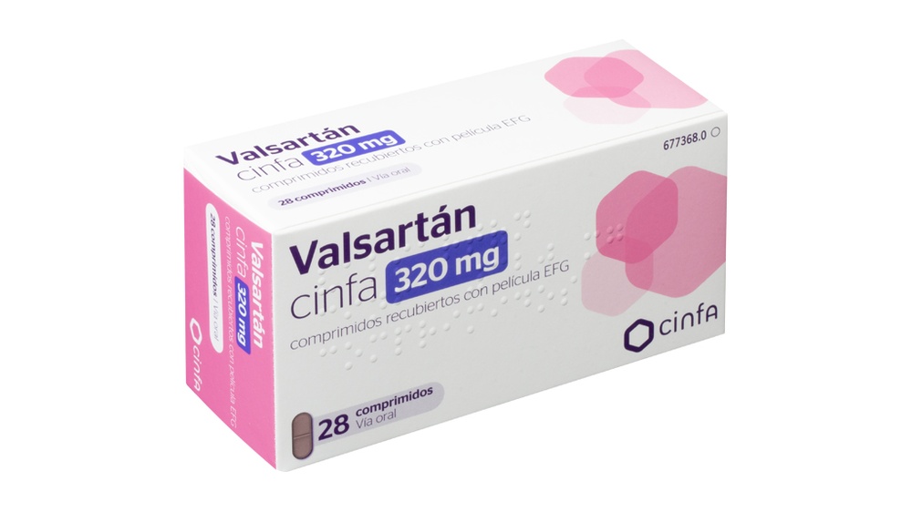 VALSARTAN CINFA 320 mg COMPRIMIDOS REVESTIDOS POR PELÍCULA