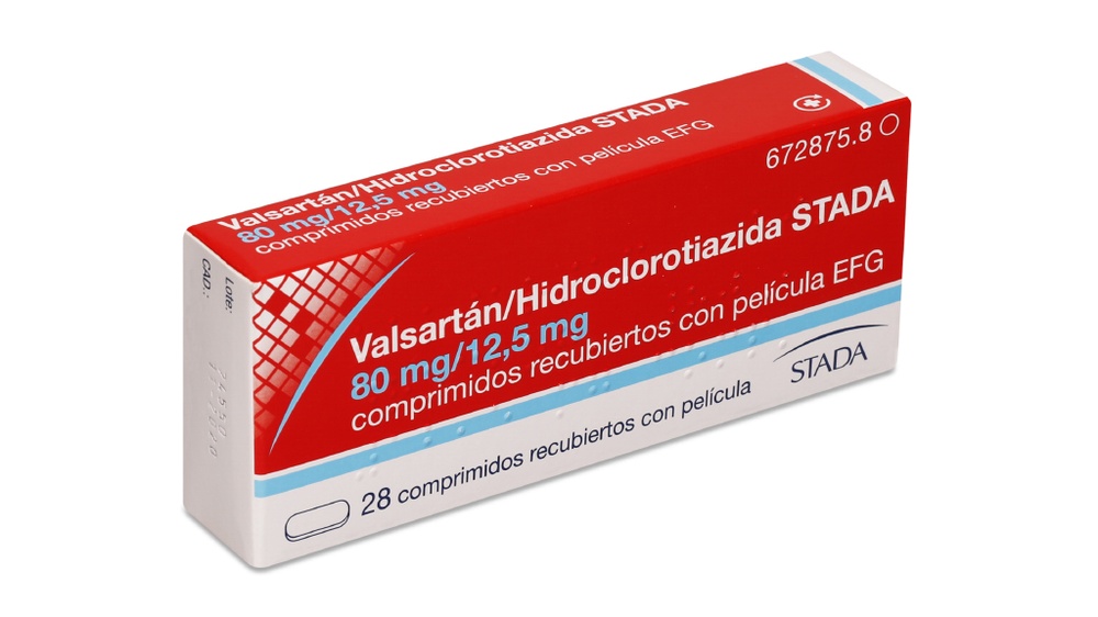 VALSARTAN/HIDROCLOROTIAZIDA STADA 80 mg/12,5 mg COMPRIMIDOS REVESTIDOS POR PELÍCULA