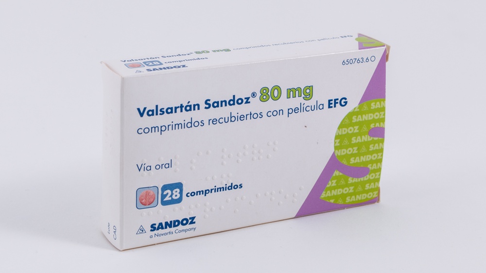 VALSARTAN SANDOZ 80 mg COMPRIMIDOS REVESTIDOS POR PELÍCULA