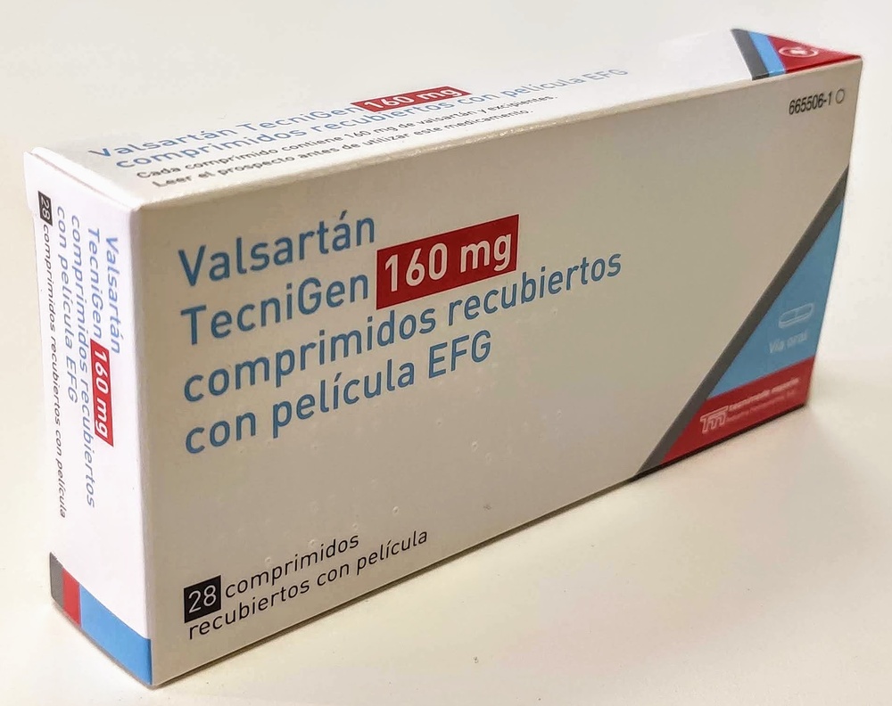 VALSARTAN TECNIGEN 160 mg COMPRIMIDOS REVESTIDOS POR PELÍCULA