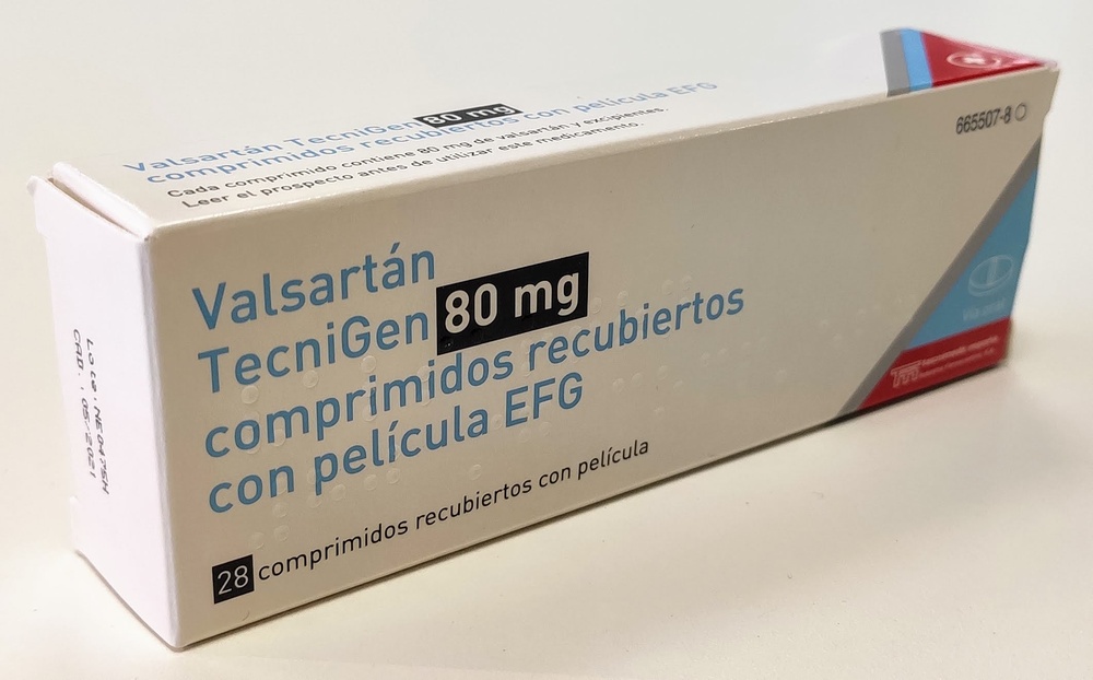 VALSARTAN TECNIGEN 80 mg COMPRIMIDOS REVESTIDOS POR PELÍCULA