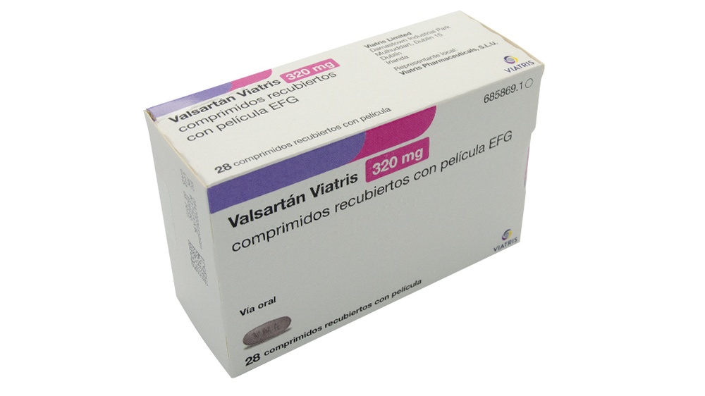 VALSARTAN VIATRIS 320 mg COMPRIMIDOS REVESTIDOS POR PELÍCULA