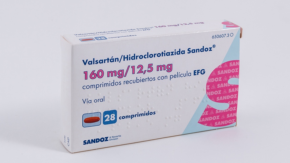 VALSARTAN/HIDROCLOROTIAZIDA SANDOZ 160 mg/12,5 mg COMPRIMIDOS REVESTIDOS POR PELÍCULA