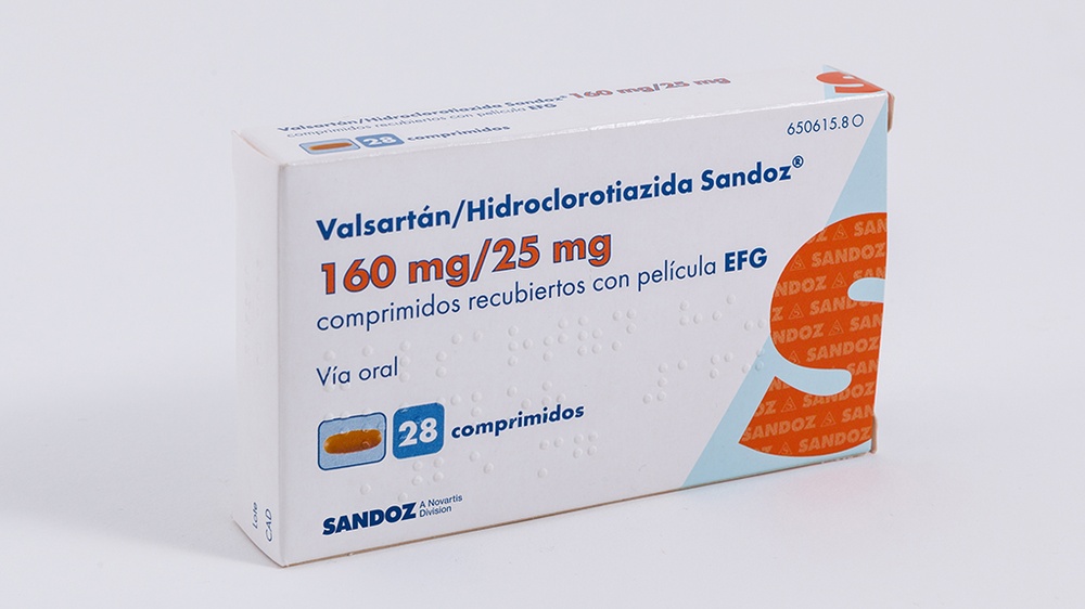 VALSARTAN/HIDROCLOROTIAZIDA SANDOZ 160 mg/25 mg COMPRIMIDOS REVESTIDOS POR PELÍCULA