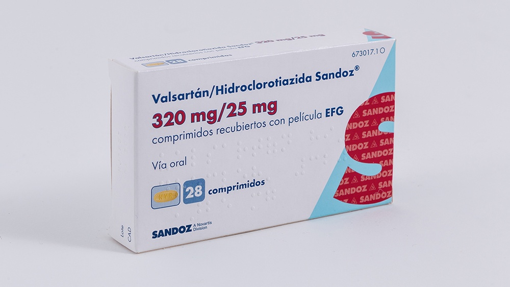 VALSARTAN/HIDROCLOROTIAZIDA SANDOZ 320 mg/25 mg COMPRIMIDOS REVESTIDOS POR PELÍCULA