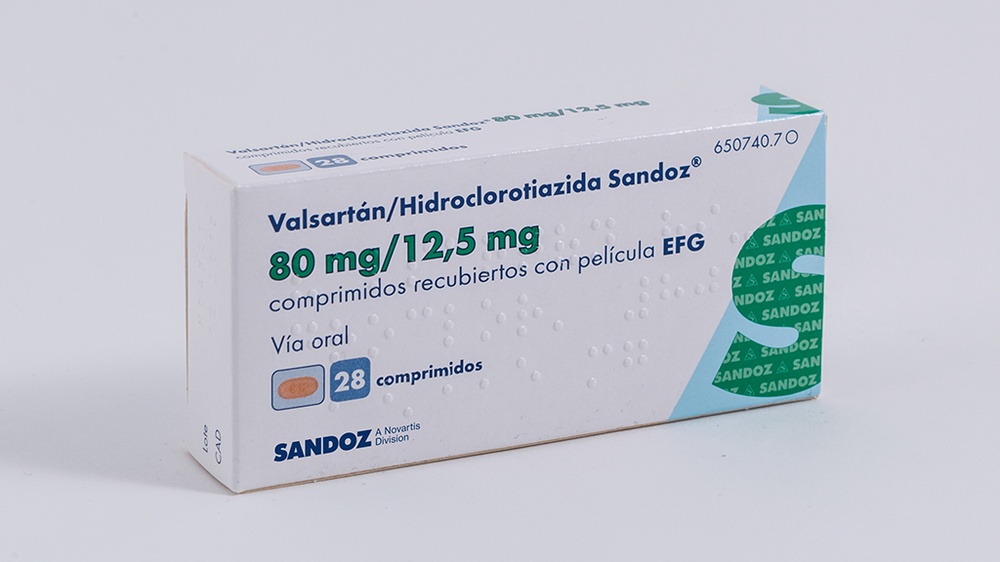 VALSARTAN/HIDROCLOROTIAZIDA SANDOZ 80 mg/12,5 mg COMPRIMIDOS REVESTIDOS POR PELÍCULA