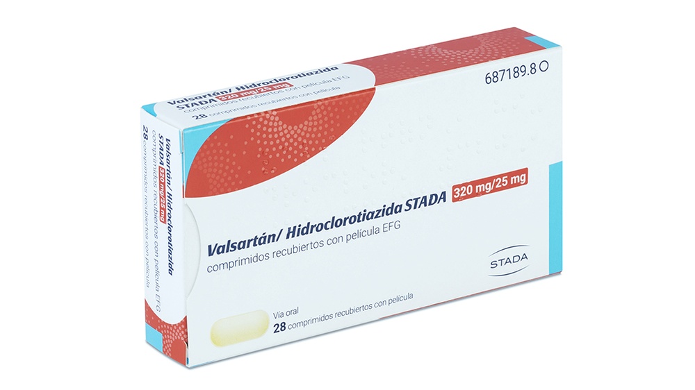 VALSARTAN/HIDROCLOROTIAZIDA STADA 320 mg/25 mg COMPRIMIDOS REVESTIDOS POR PELÍCULA
