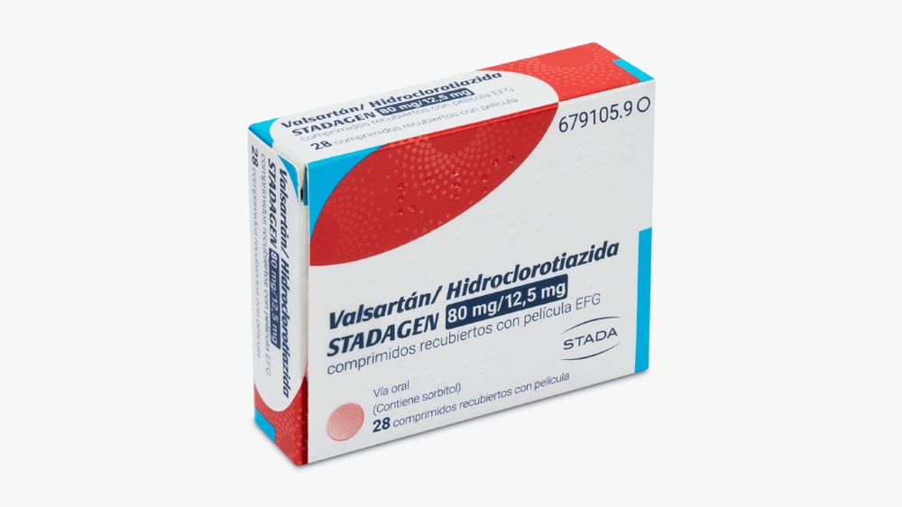VALSARTAN/HIDROCLOROTIAZIDA STADAFARMA 80 mg/12,5 mg COMPRIMIDOS REVESTIDOS POR PELÍCULA