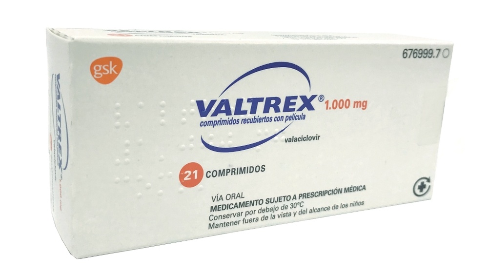 VALTREX 1000 mg COMPRIMIDOS REVESTIDOS POR PELÍCULA