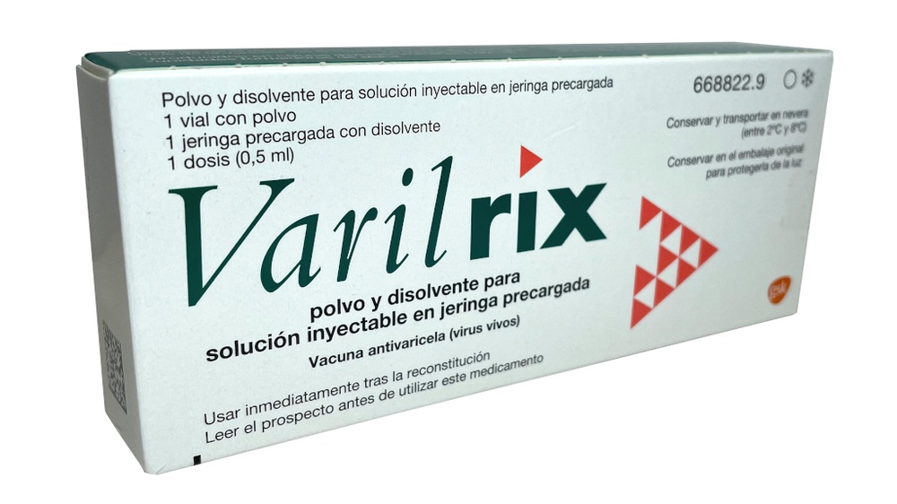 VARILRIX pó e solvente para solução injetável em seringa pré-carregada