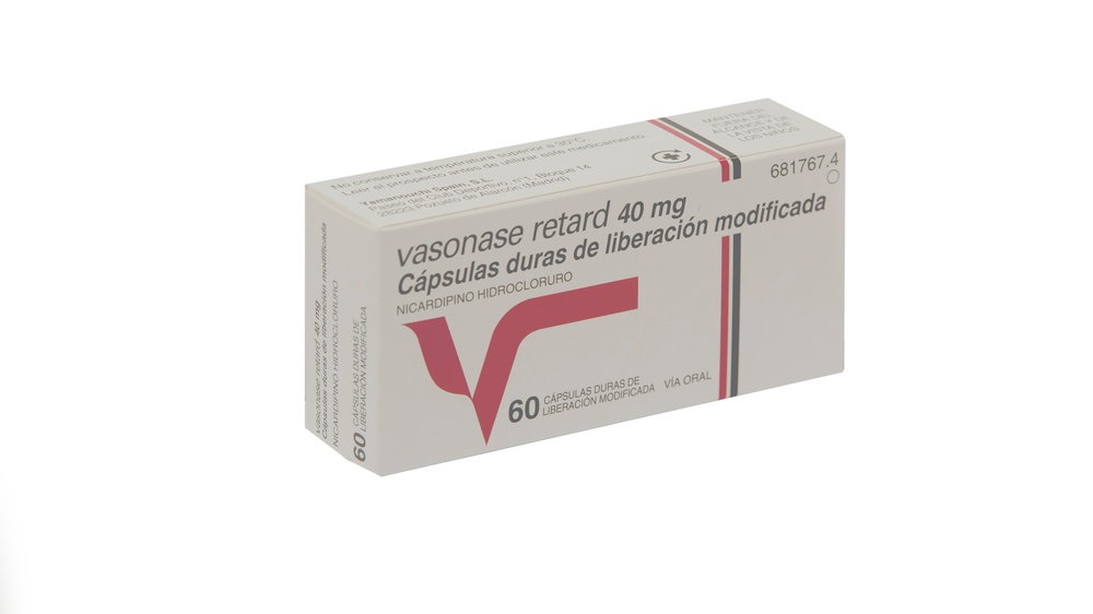 VASONASE RETARD 40 mg CÁPSULAS DURAS DE LIBERAÇÃO PROLONGADA