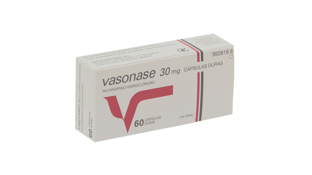 VASONASE 30 mg CÁPSULAS DURAS