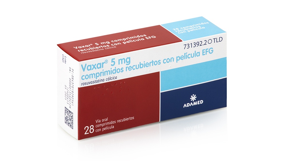 VAXAR 5 mg COMPRIMIDOS REVESTIDOS POR PELÍCULA
