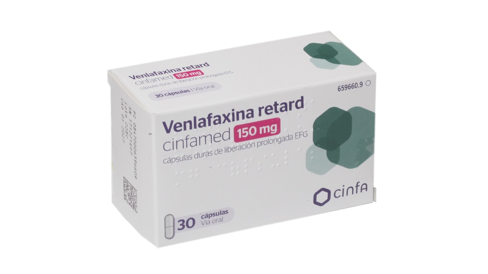 VENLAFAXINA RETARD CINFAMED 150 mg CÁPSULAS DURAS DE LIBERTAÇÃO PROLONGADA