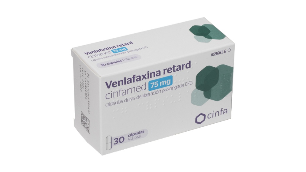 VENLAFAXINA RETARD CINFAMED 75 mg CÁPSULAS DURAS DE LIBERAÇÃO PROLONGADA