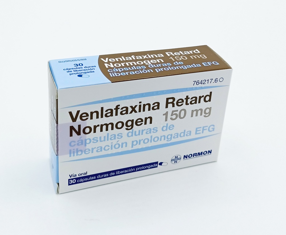 VENLAFAXINA RETARD NORMOGEN 150 mg CÁPSULAS DURAS DE LIBERAÇÃO PROLONGADA