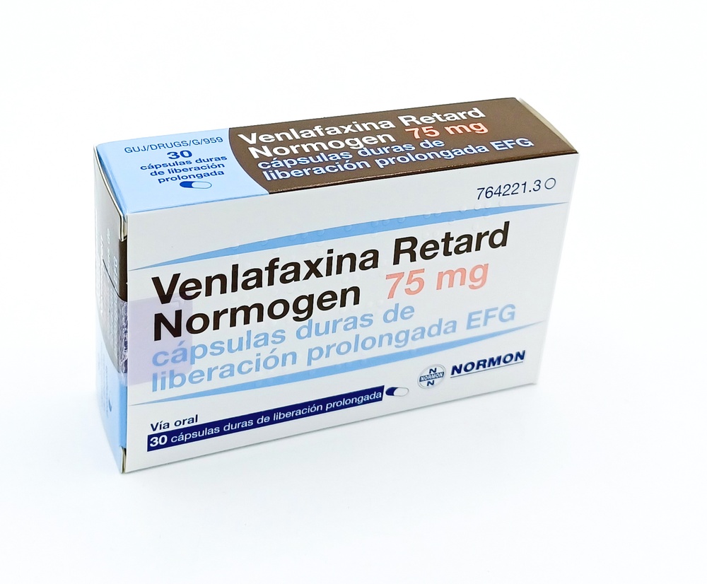 VENLAFAXINA RETARD NORMOGEN 75 mg CÁPSULAS DURAS DE LIBERAÇÃO PROLONGADA