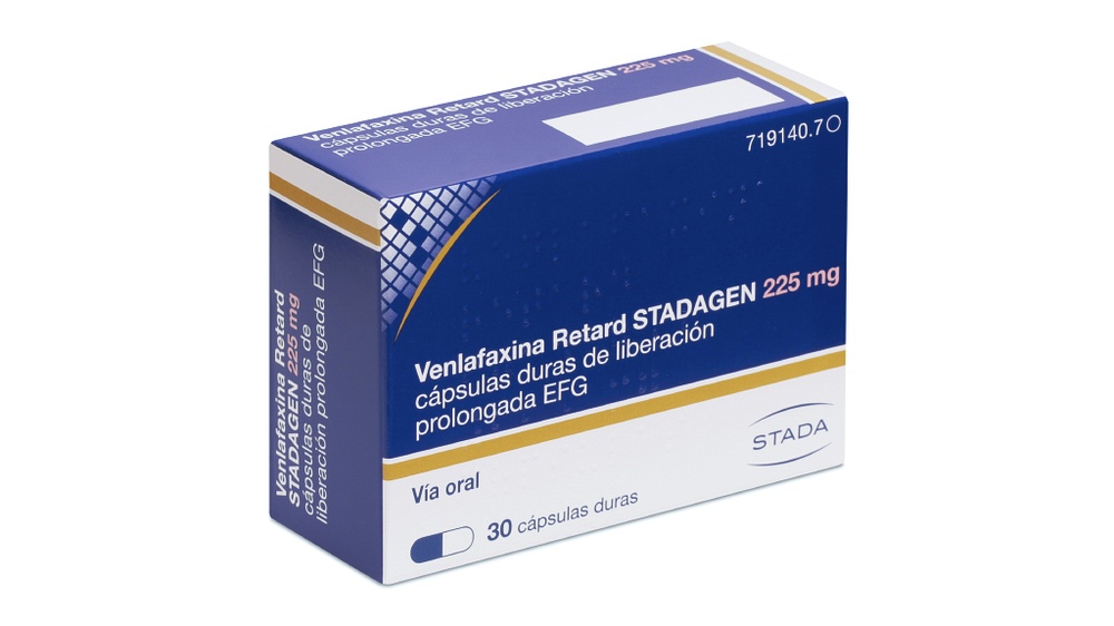 VENLAFAXINA RETARD STADAGEN 225 mg CÁPSULAS DURAS DE LIBERTAÇÃO PROLONGADA