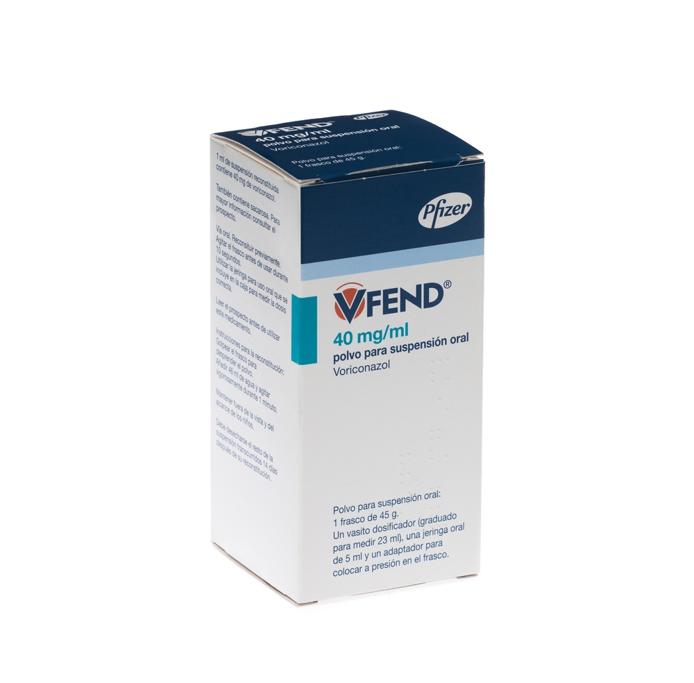 VFEND 40 mg/ml PÓ PARA SUSPENSÃO ORAL