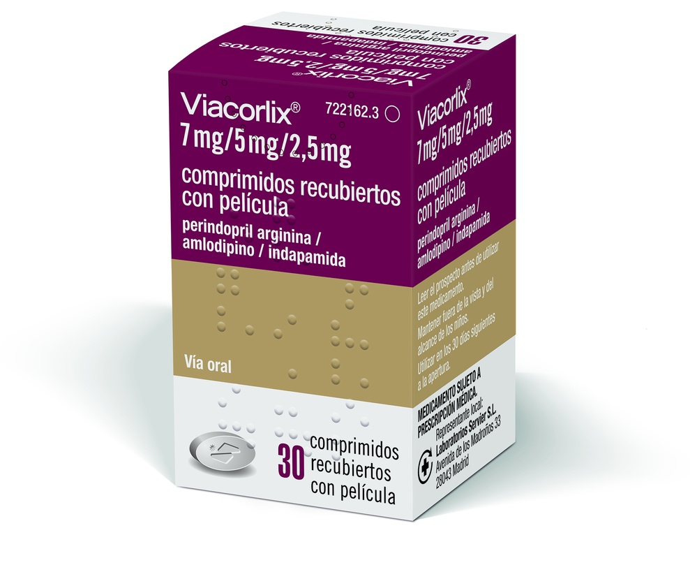 VIACORLIX 7 MG/5 MG/2,5 MG COMPRIMIDOS REVESTIDOS POR PELÍCULA