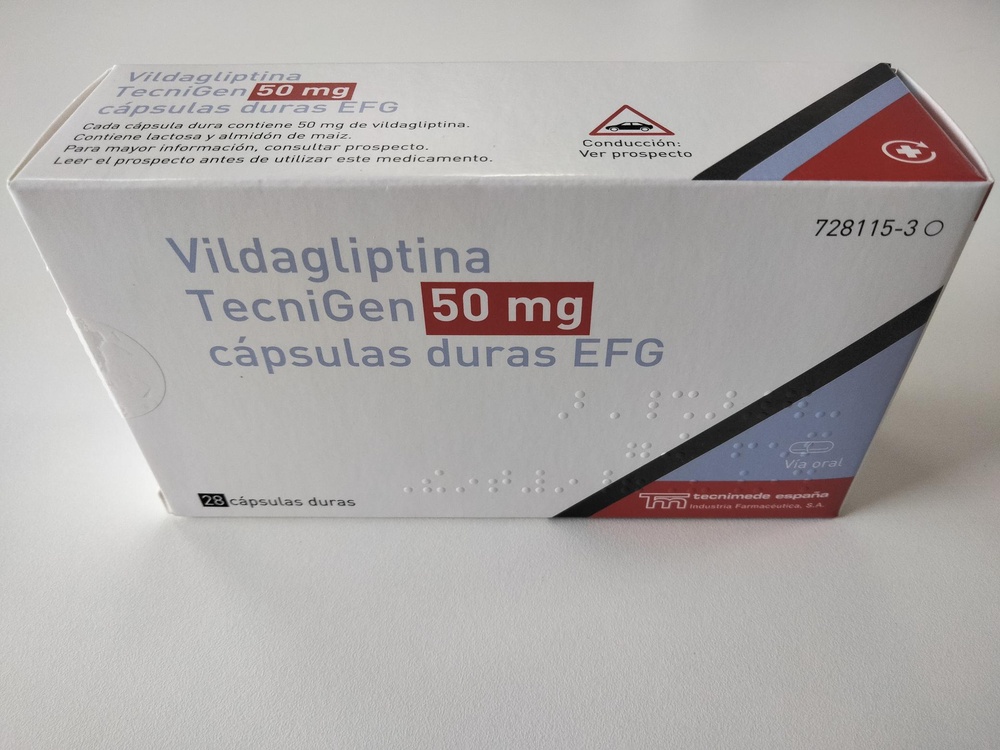 VILDAGLIPTINA TECNIGEN 50 mg CÁPSULAS DURAS