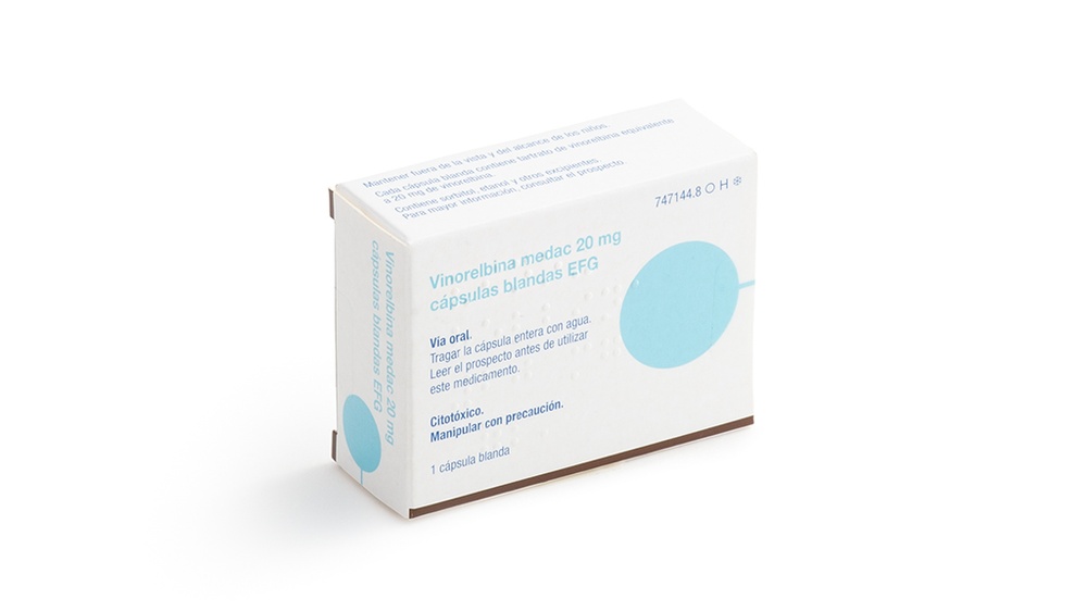 VINORELBINA MEDAC 20 mg CÁPSULAS MOLES