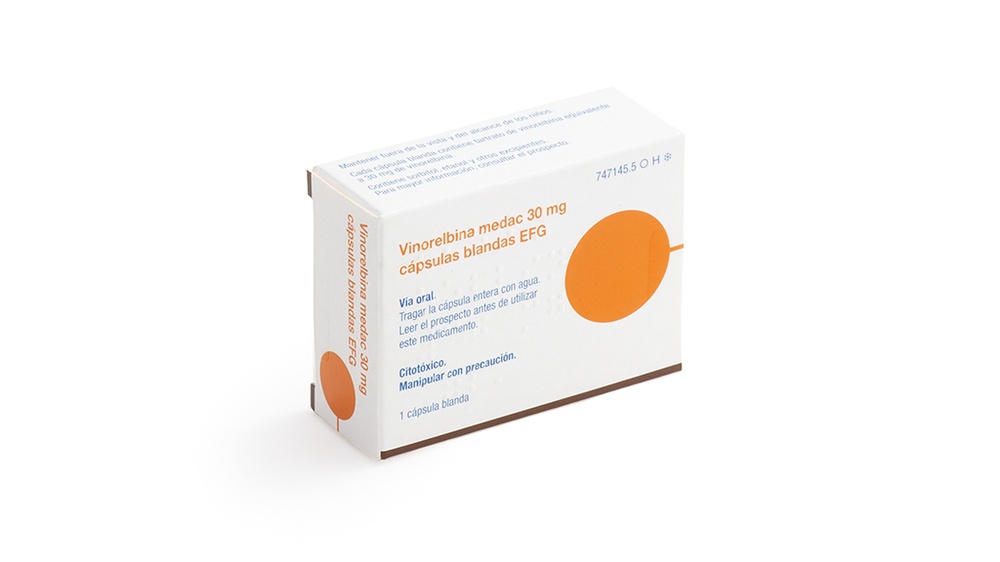 VINORELBINA MEDAC 30 mg CÁPSULAS MOLES