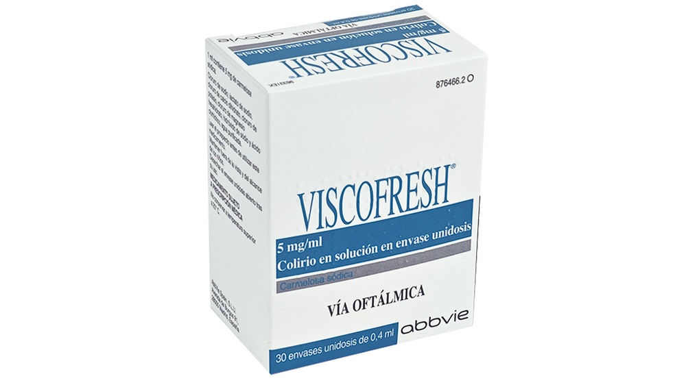 VISCOFRESH 5 mg/ml COLÍRIO EM SOLUÇÃO EM EMBALAGEM UNIDOSE