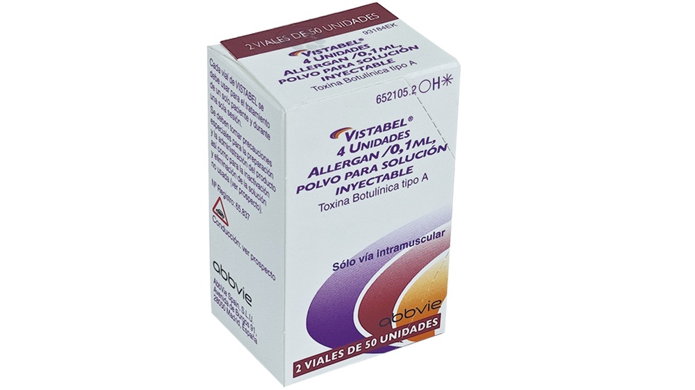VISTABEL 4 unidades ALLERGAN/0,1 ml PÓ PARA SOLUÇÃO INJETÁVEL