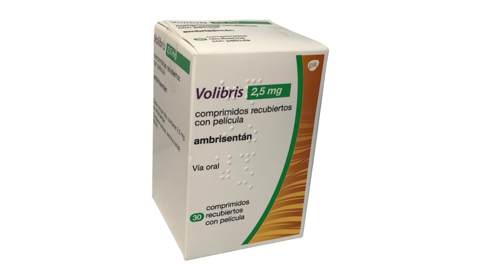 VOLIBRIS 2,5 mg COMPRIMIDOS REVESTIDOS POR PELÍCULA