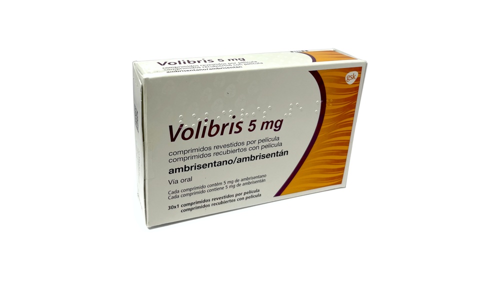 VOLIBRIS 5 mg COMPRIMIDOS REVESTIDOS POR PELÍCULA